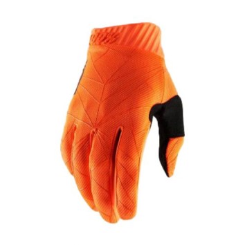 100% RIDEFIT Fluo Orange/Black Gloves